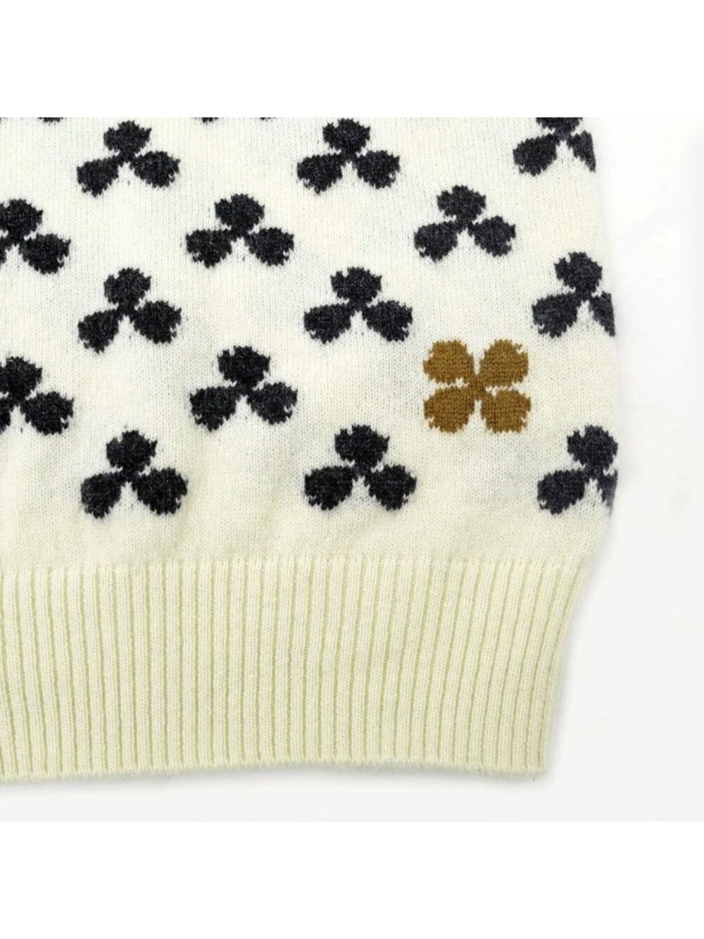 Hermes Clover Cardigan Ivory 36 Cashmere Knit Long Sleeve - Picture 8 of 10